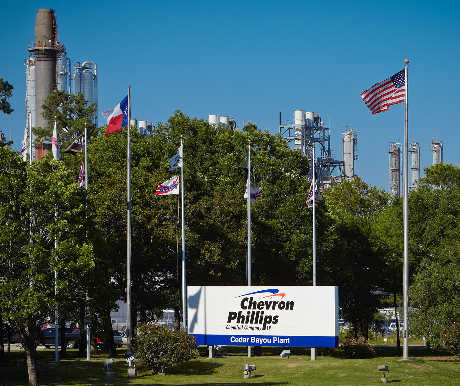 Chevron Phillips Chemical Cedar Bayou facility in Baytown, Texas