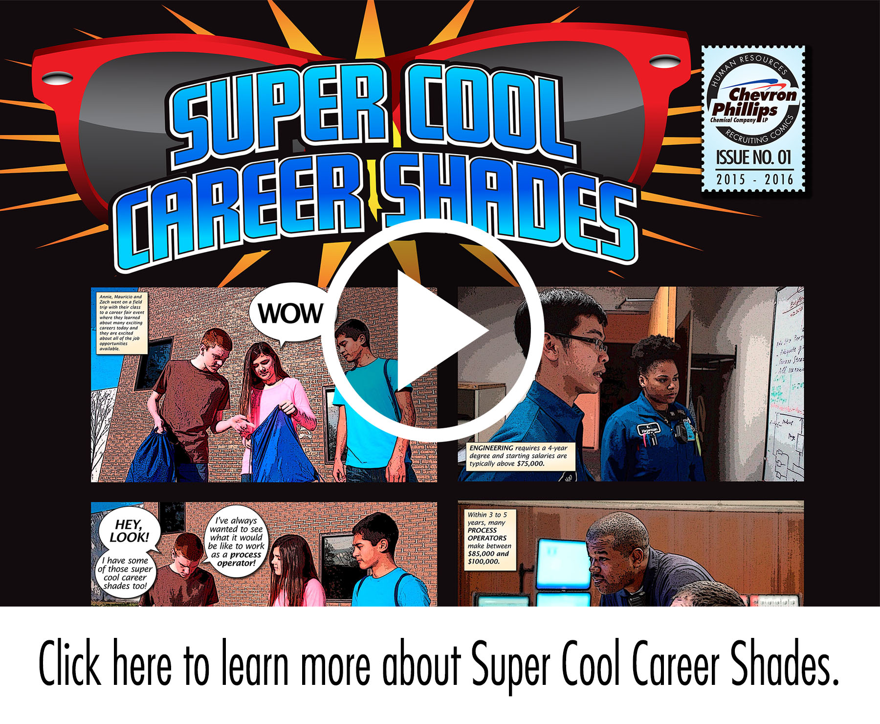 Chevron Phillips Chemical sponsors the Super Cool Career Shades Challenge, a social media campaign encouraging southeast Texas teens to think about their future careers.