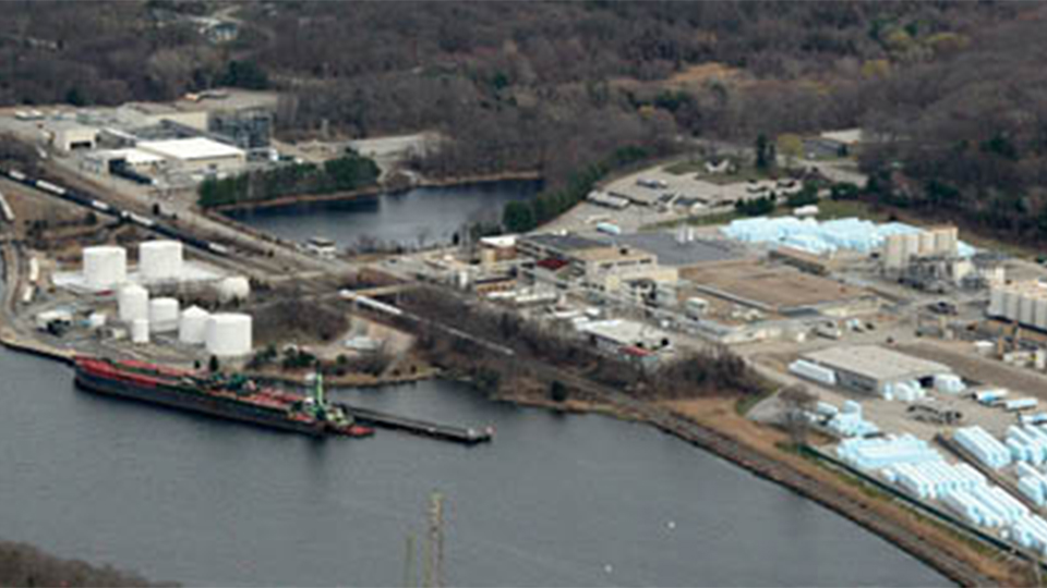 Americas Styrenics polystyrene plant in Allyn’s Point, Connecticut