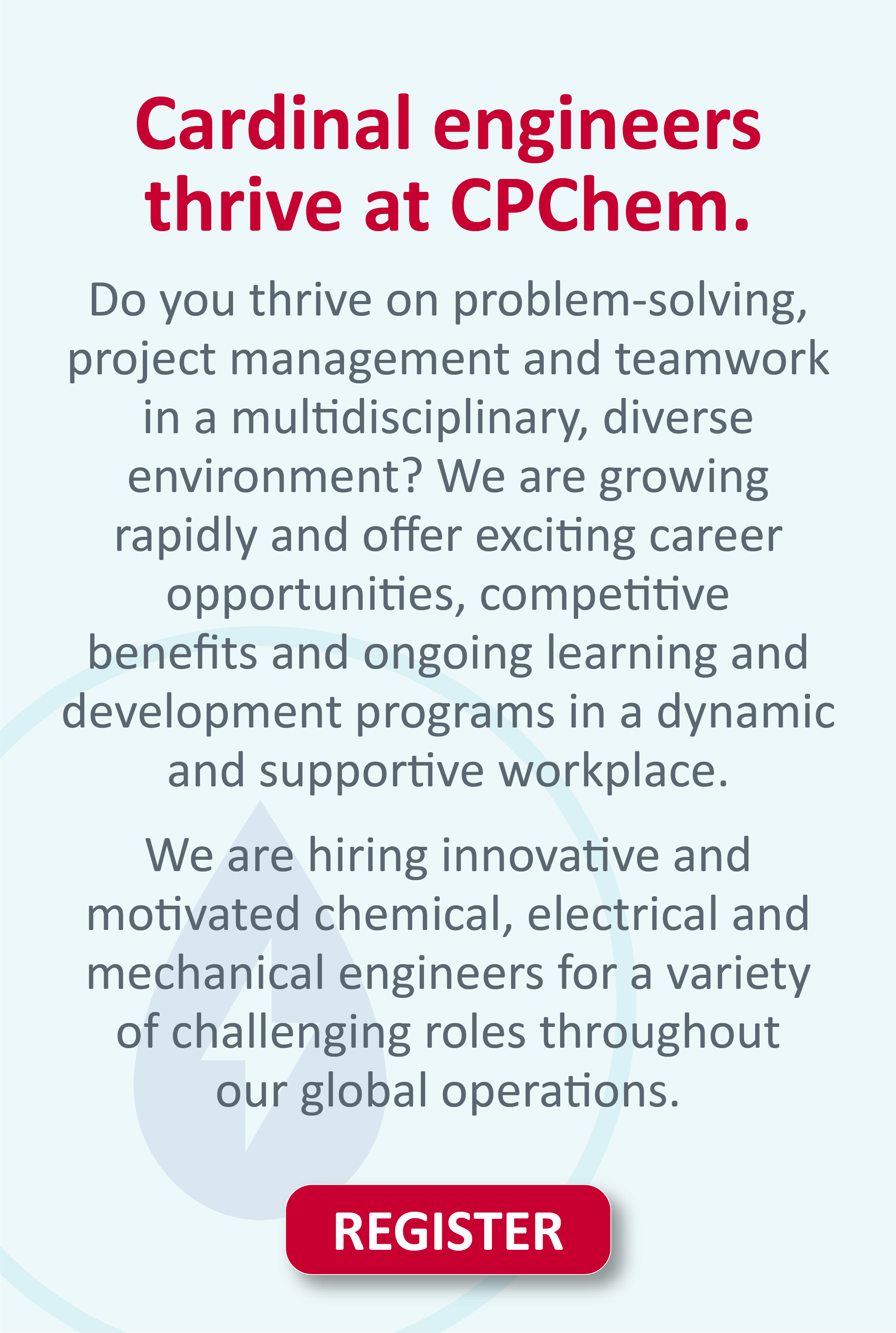 Cardinal engineers thrive at CPChem