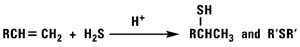 Addition of Hydrogen Sulfide